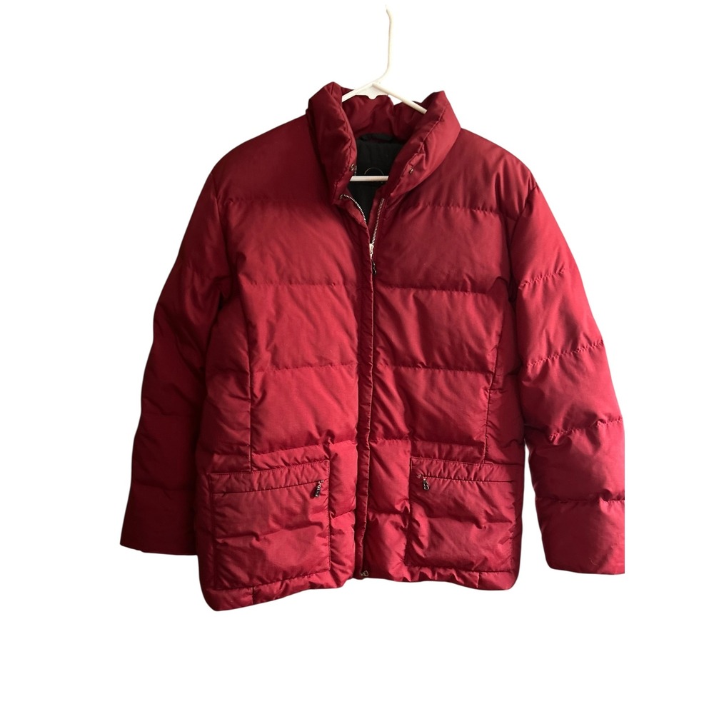 Womens Red Puffer Down Coat Warm Winter Quilted Outerwear‎ Casual Jacket